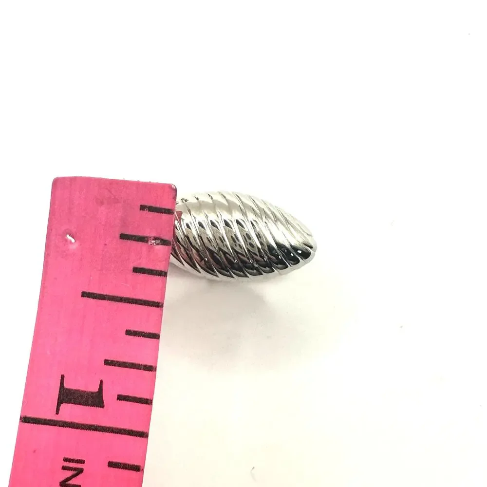 Cuff Links Silver tone Set of 2 Mens Tie Button Shirt Accessory Suit Unbranded